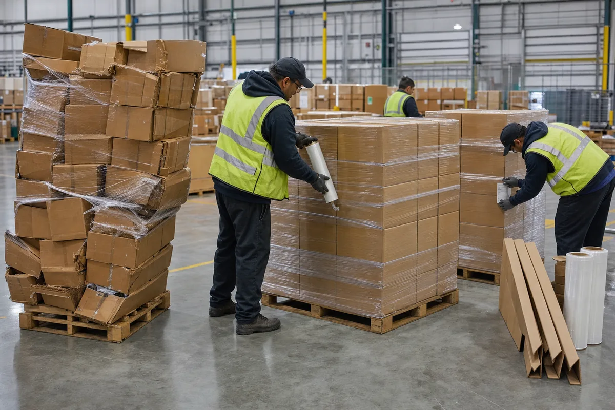 Restacking and Repalletizing operations at the Linden facility